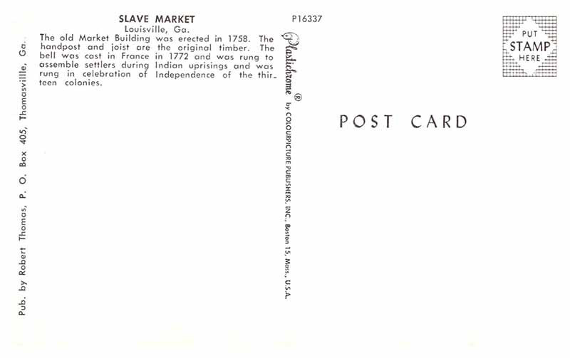 Postcard SHOPS SCENE Louisville GA 10/19 AT0475 eBay