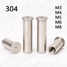 304 Stainless Steel Internal Thread Weld Studs for Capacitor Discharge Welding
