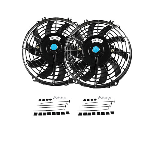 2PC 9'' Fan 12V 90W Pull/Push Radiator Intercooler Thermo Fans