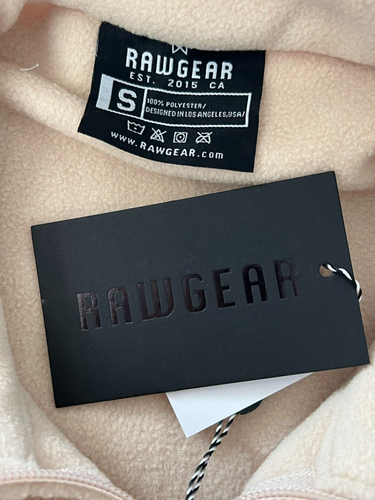 RawGear Jacket Unisex Size S Bradley Fleece Full Zip Sand Zipper Pockets NWT - Picture 8 of 10