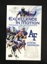 2006 Air Force Falcons Football Pocket Schedule Coke Mountain West