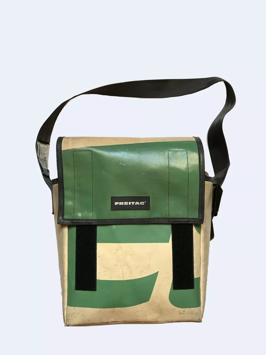 Freitag Recycled BIG Messenger Cycling Bag Beige Green | eBay