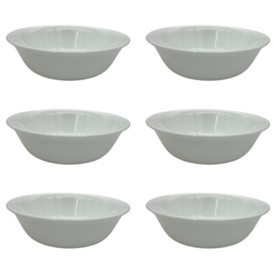 x 16cm Corelle 18oz/532ml White Cereal Soup Curry Bowl Plate