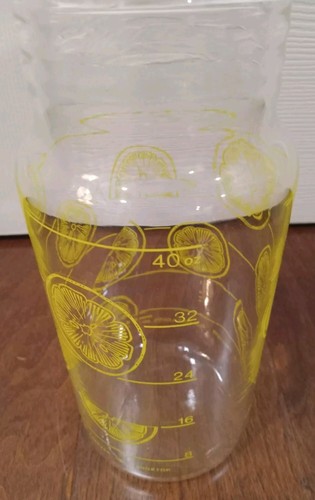 Vintage PYREX Glass Juice Pitcher w/Lid #7014 Lemonade 1.5 Qt - Picture 6 of 8
