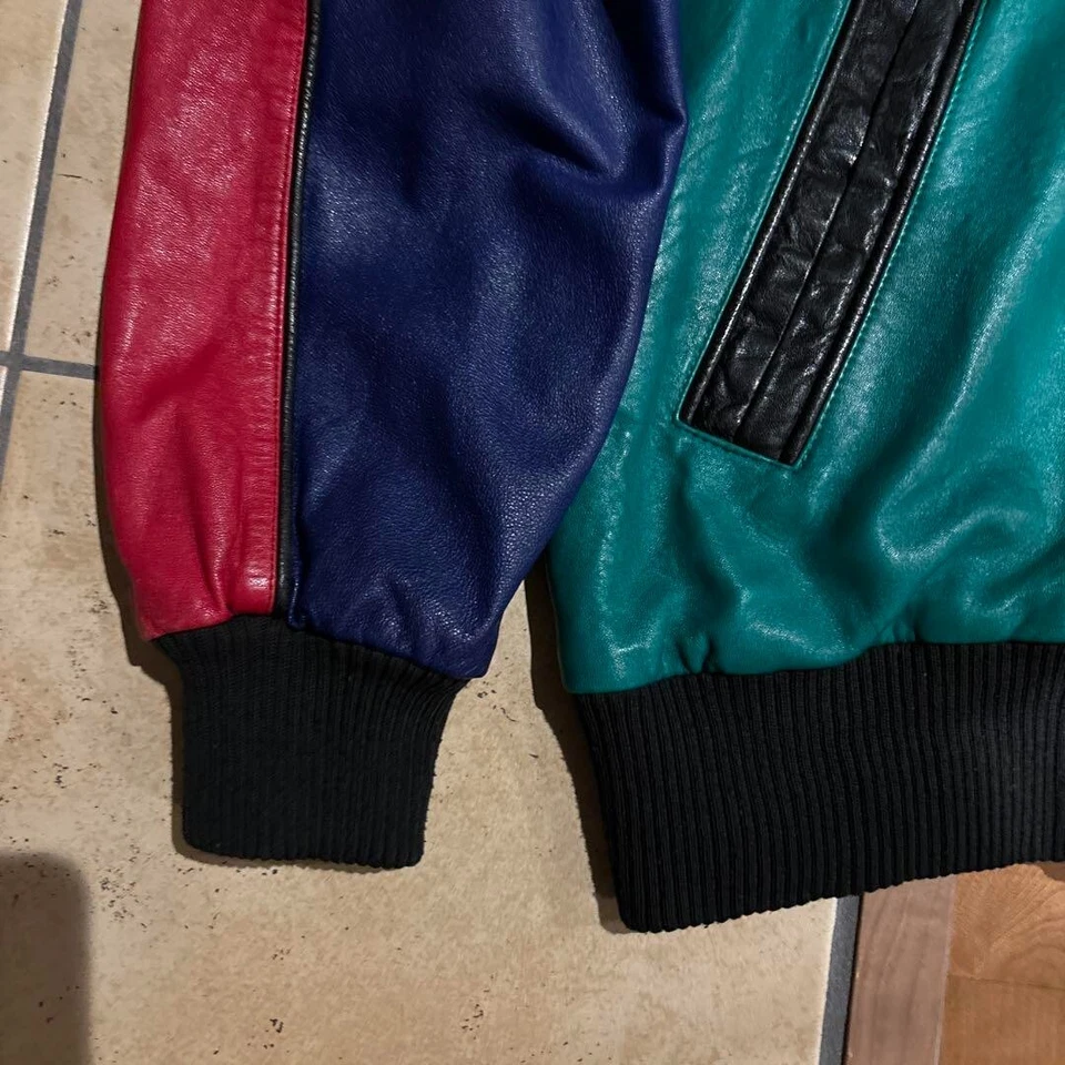 NORTH BEACH MICHAEL HOBAN 44 BOMBER Leather Jacket Vintage Size 44 from Japan - Image 4 of 4