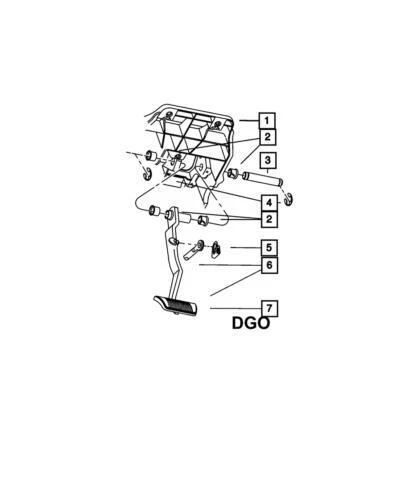 Genuine Mopar 2009-2024 Dodge Ram 1500 Front Brake Pedal And Pad 52122405AD - Image 1 of 1