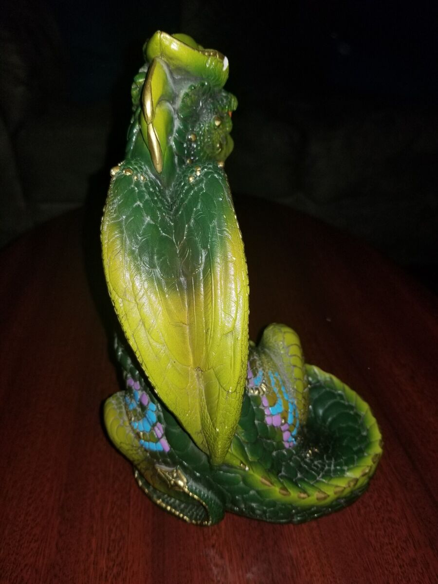 Windstone Editions Rare 1986 PEÑA Green Male Dragon Retired Windstone Editions Rare 1986 PEÑA Green Male Dragon Retired
