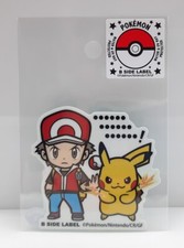Pokemon Center B Side Label Red Pikachu Ash 2" sticker seal UV water protected