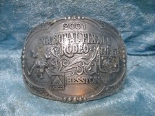 2001 AGCO Hesston National Finals Rodeo Belt Buckle