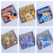 Pokemon Game Boy Replacement Labels - Holographic and Laminated Label Stickers