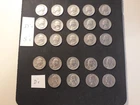 1950-1959 Washington Silver Quarters Lot (24) All Different (9 D's) (5 S's)