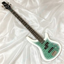 New Green Burst Electric Bass 4 String Quilted Maple Top Solid Body Maple Neck