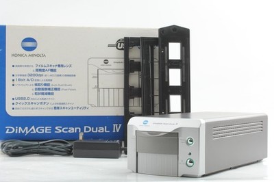 3 Halter【TOP NEUWERTIG verpackt】 Konica Minolta Dimage Scan Dual IV Film...