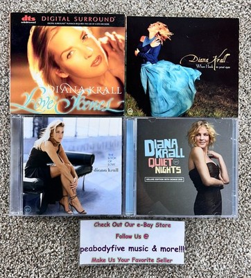 Lot Of 5 DIANA KRALL CDs/DVDs - Love Scenes, When I Look, Look Of Love, Quiet