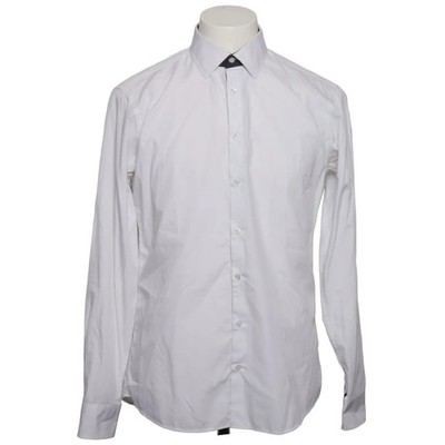 Jake*s, Hemd, Größe: 39/40, Slim Fit, Weiß, Baumwolle, Einfarbig, Herren #Tm5