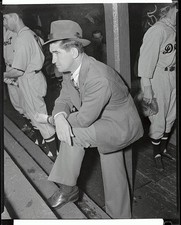 Mickey Cochrane Manager of Detroit Tigers who was severely injured- Old Photo