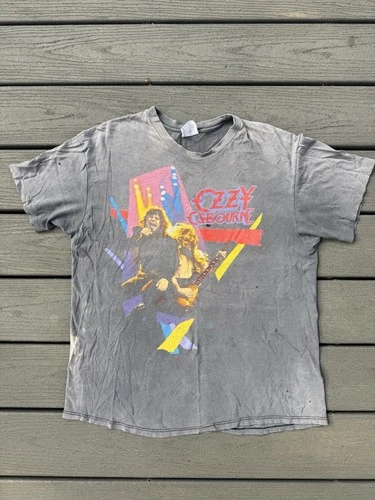 Sunfaded Ozzy Osbourne No Rest for the Wicked Vintage C 1980s vintage concert t-shirt, vintage, size XL, single stitch, B+ condition