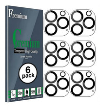 6 Pcs Camera Lens Protector for iPhone 17 16 15 14 Pro Max 9H Glass Ultra HD