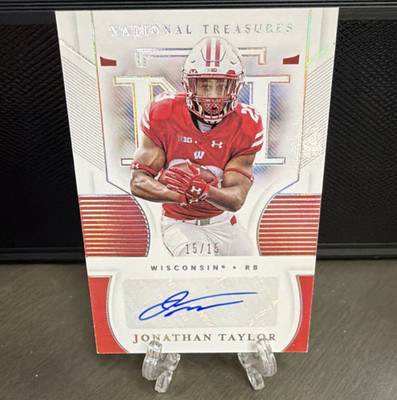 Panini 2021 National Treasures Collegiate Jonathan Taylor Auto 15/15 #SI-JTA