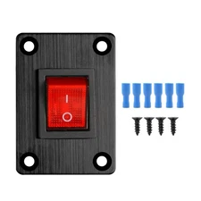 1Pcs Red LED Boat Rocker Switch 2-Position 4-Pin DPST Panel Switch 16A 250VAC...