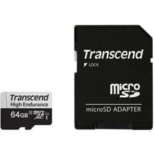 Transcend 64GB 350V uSD Card , Micro SD, Memory Card, U1, Full HD, Up to 100MB/s
