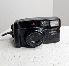 Pentax Zoom 90 Black 38-90mm Tele-Macro Point  Shoot Film Camera JAPAN Made