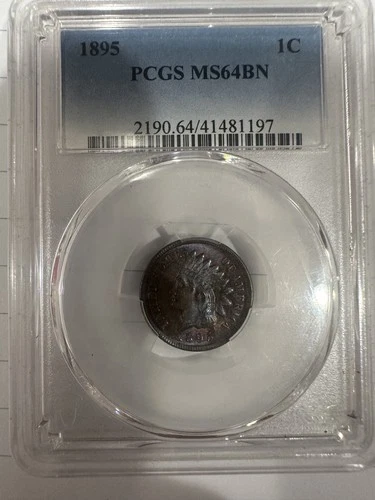 1895 INDIAN CENT - PCGS MS-64 BN, SMOOTH & PREMIUM QUALITY!