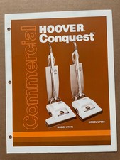 Vintage HOOVER CO N. Canton OH Brochure Pamphlet Vacuum CONQUEST COMMERCIAL #314