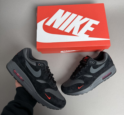 Nike Air Max 1 Sneaker Herren Größe 44 Schwarz/Anthrazit FV6910-001