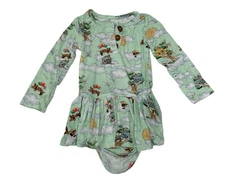 Posh peanut Baby Twirl Skirt Bodysuit Dress Size  18-24 Month