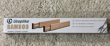Utoplike 4 BAMBOO DRAWER DIVIDER - Easy adjustable - spring Loaded - Moso Bamboo