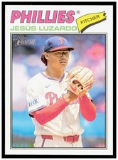 2026 Topps Heritage Jesus Luzardo Card Philadelphia Phillies #168