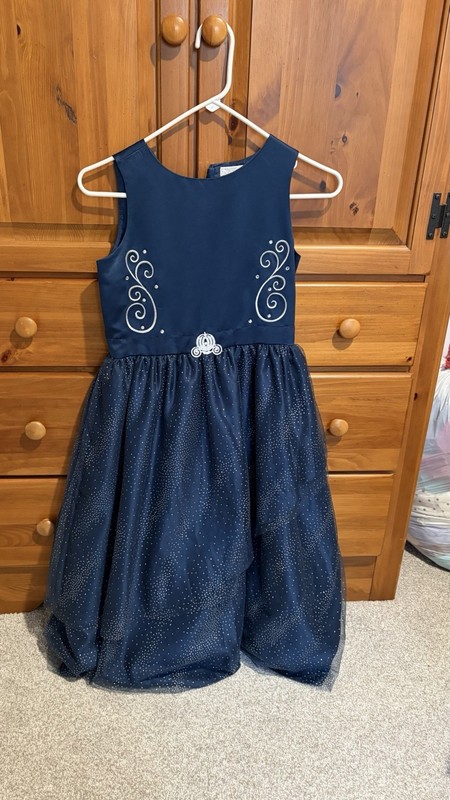 Disney Cinderella Navy Dress Size 9/10, 2018 Holiday Collection Dress