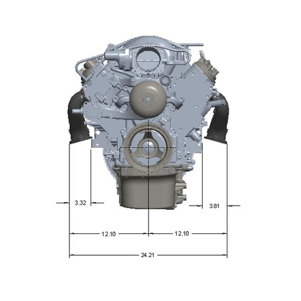 Hooker Blackheart 8504-3HKR LS Swap Exhaust Manifolds - Center Dump - Black Foto 4 de 4