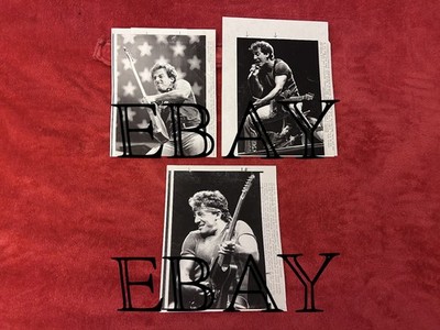 BRUCE SPRINGSTEEN three original UPI wire photos FINAL Born in the USA show