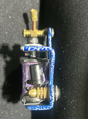 2 Adjustable 2-Coil Coil Tattoo Machine, Blue/Purple, Frame & Coils Included