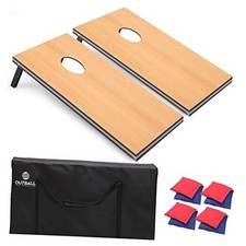 Cornhole Set 4x2 and 3X2 Regulation Size Corn Holes Sets with Classic 4  x2  