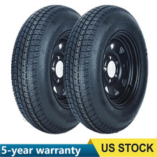 2 Pack Trailer Tires Rim St20575d15 6-ply Black Mod Rim 5 Lug On 4.5 W 15 R 2 Pack Trailer Tires Rim St20575d15 6-ply Black Mod Rim 5 Lug On 4.5 W 15 R