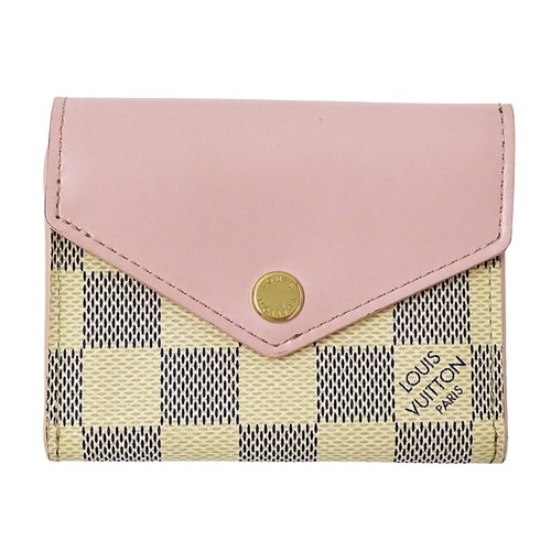 Louis Vuitton Wallet Damier Azur Portefeuille Zoé Rose Ballerine N60168 304226