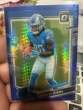 2023 Panini Donruss Optic - Rated Rookie Jahmyr Gibbs #236 Blue Hyper Prizm (RC)