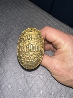 Vintage Brass new york city public school door knob