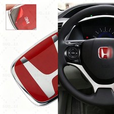Red Steering Wheel Emblem Badge For Accord Civic Crz Crv Steering Adhesive 50mm Red Steering Wheel Emblem Badge For Accord Civic Crz Crv Steering Adhesive 50mm