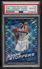 2016 Revolution Show Stoppers Cosmic /100 Karl-Anthony Towns PSA 10 GEM MT 00ur