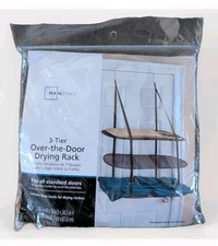 Mainstays Over door 3 Tier Drying Rack Polyester  Laundry Accessories Gadgets 