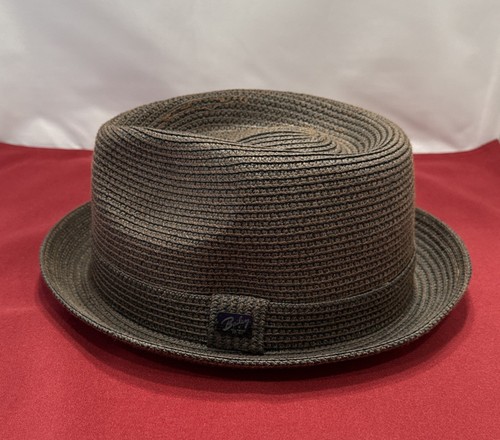 Bailey of Hollywood Expresso Braided Billy Fedora Teardrop Crown Trilby Hat Lg