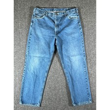 Carhartt Relaxed Fit Blue Denim Jeans Mens Size 42x32 Workwear Cotton