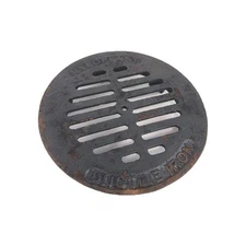 8" Nyloplast Drop-In Grate – Ductile Iron, Round, Black