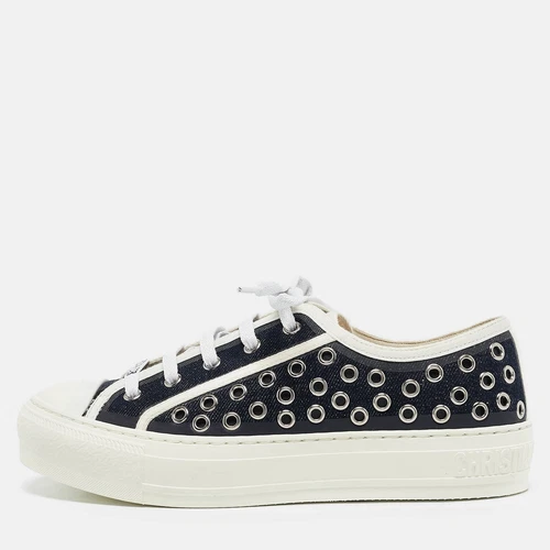 Baskets Walk'n'Dior en jean bleu marine Dior taille 36