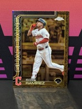 2025 Topps Gilded - Jose Ramirez #12 Gold Refractor /99