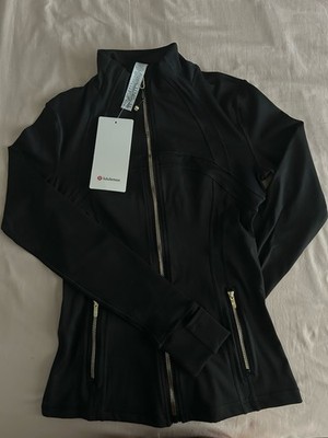 lululemon Define *Nulu Track Jacket Black 6 Slim Full Zip Thumbholes Pockets